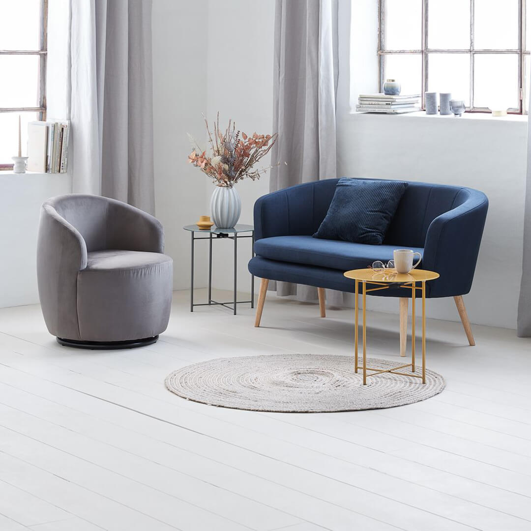 Swivel Chair Gray - obrazek 3